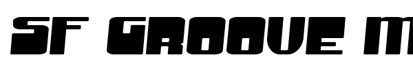 SF Groove Machine font preview